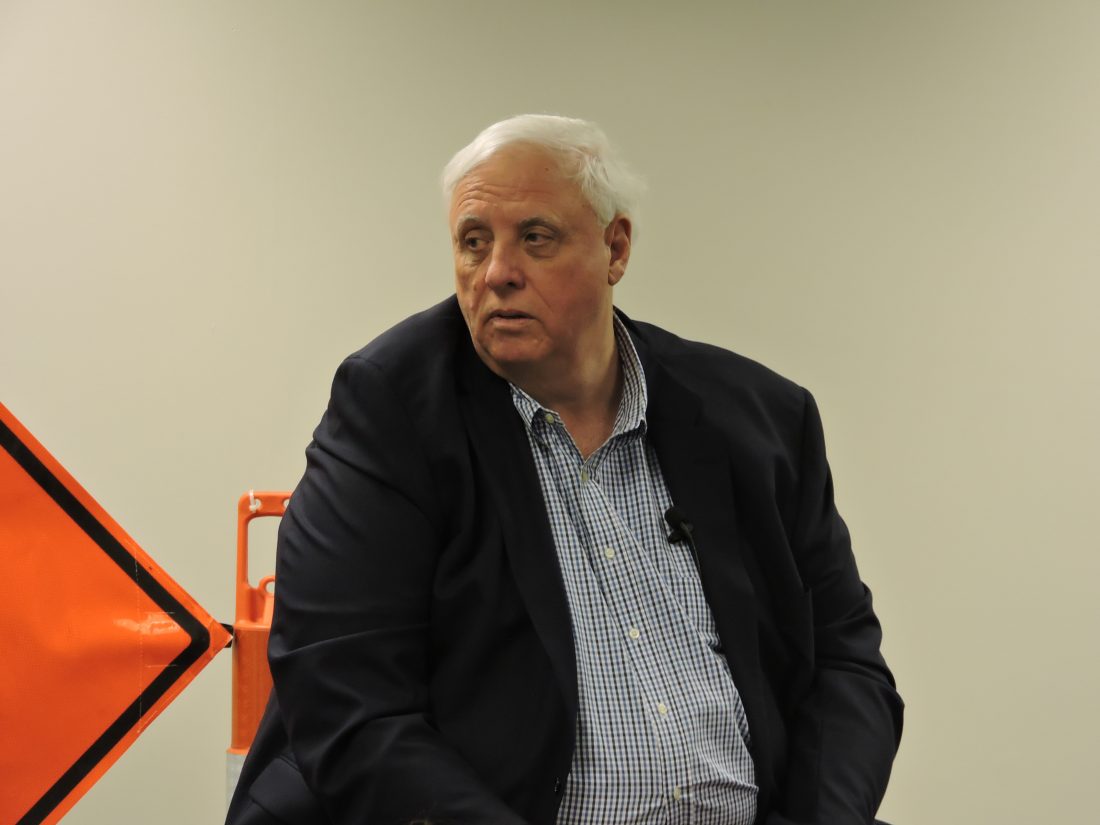 West Virginia Governor Jim Justice Checks In With Marshall County